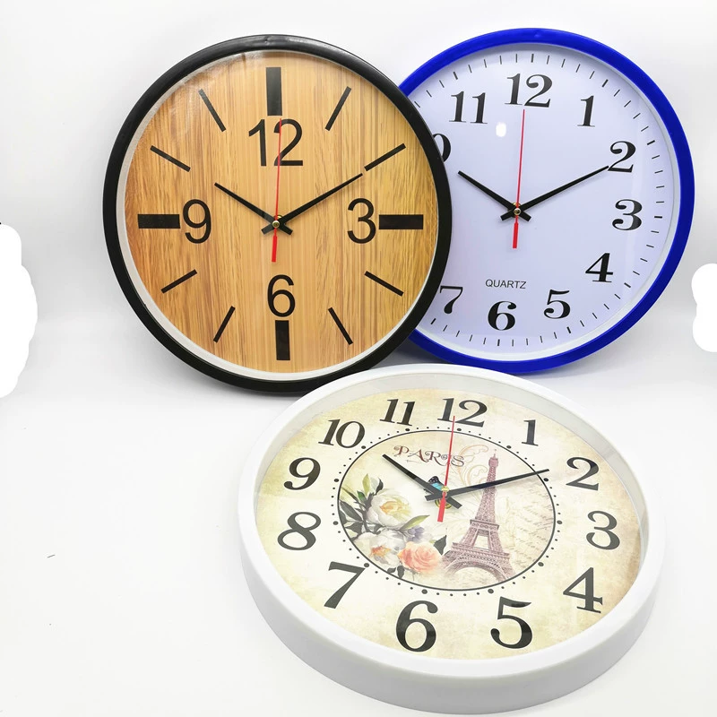 12-дюймовые настенные часы конфетного цвета для внешней торговли в европейском стиле 30 см, горячие продажи
