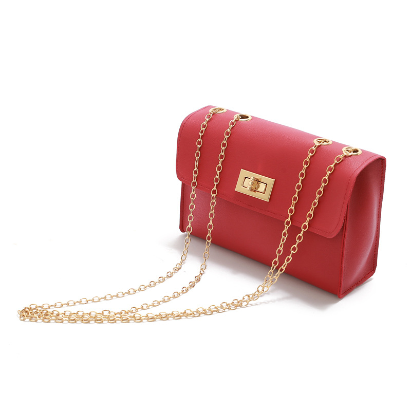 Fashion Chain Shoulder Messenger Small Square Bag Chain Candy Color Shoulder Bag display picture 2