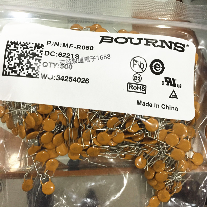 Original American BOURNS self-recovery fuse MF-R050 60V0.5A PPTC automatic reset fuse