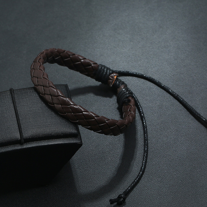 Girls Leather Bracelet Multi Color Optional PU Simple Woven Anti-Leather Bracelet Bracelet wholesale