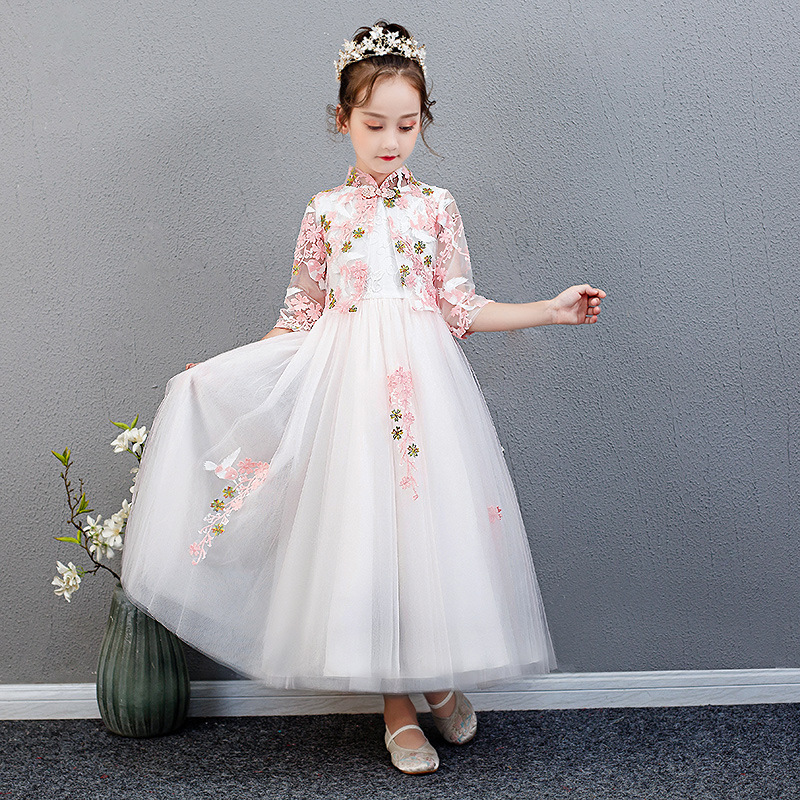 David Jacobs Princess Dress full dress Embroidery Shawl kindergarten CUHK costume girl Dress Wedding dress