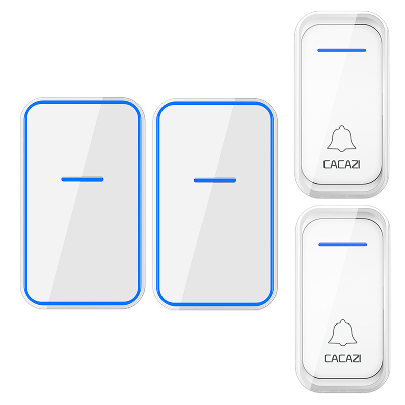 远距离无线门铃智能遥控电子门铃无线家用二拖二接收不用电池呼叫