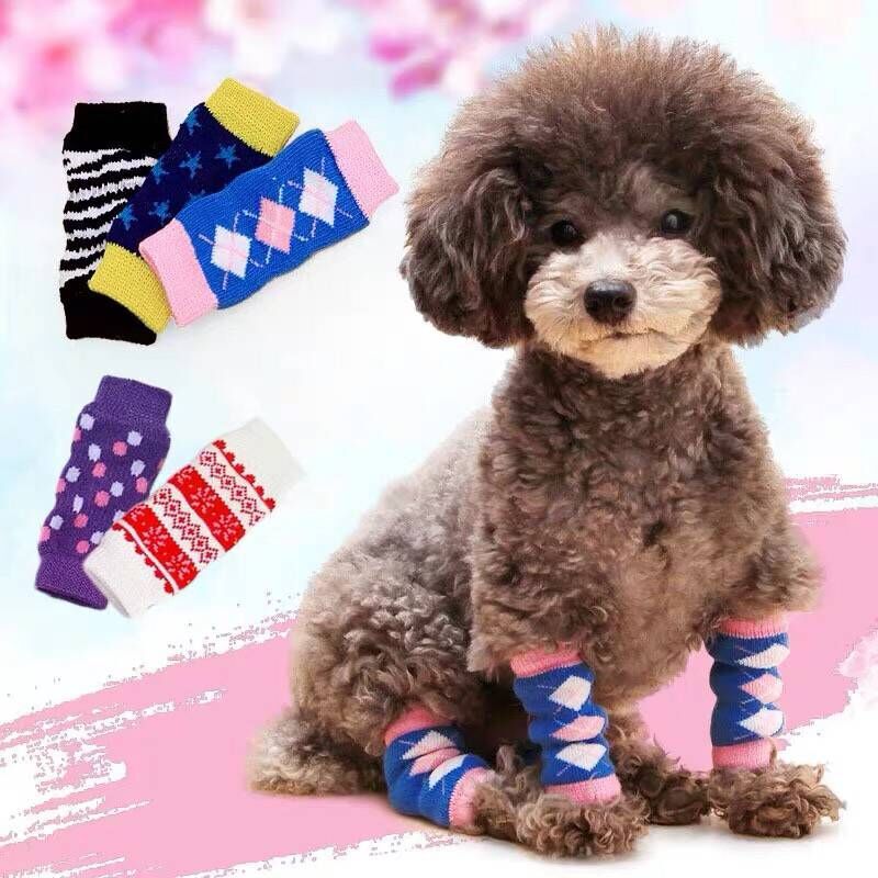 Pet socks anti-dirty leg cover leg knee pad dog foot cover dog socks anti-urine leg Teddy socks joint protection