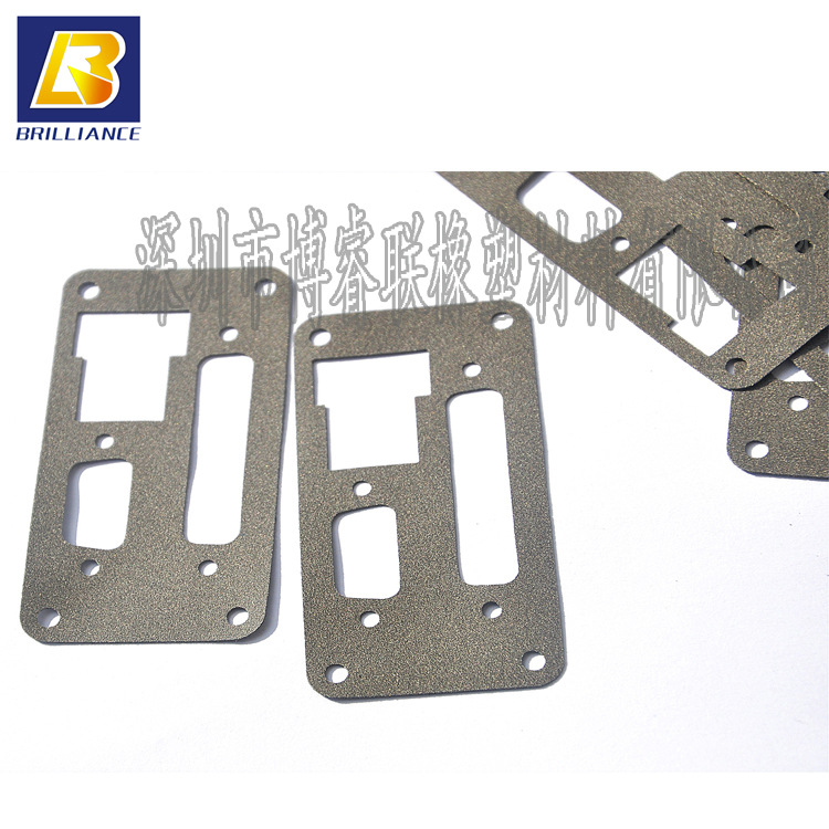 石墨导电橡胶衬垫片 电磁屏蔽硅胶片 石墨镀镍导电密封屏蔽衬垫片