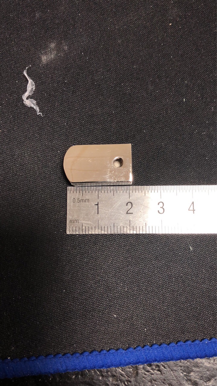 男款钱包手腕带金属扣 长方形平面绳扣 绳子吊钟 工作牌金属扣