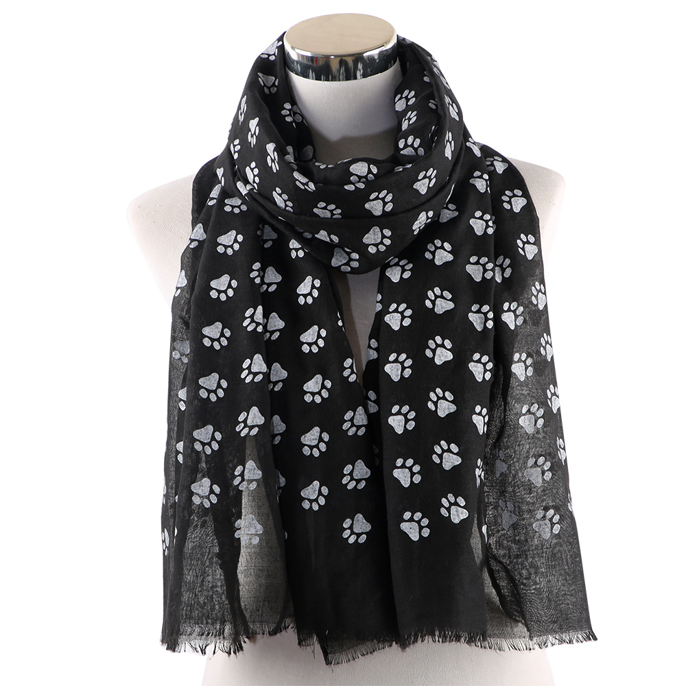 Dog Paw Print Scarf 1