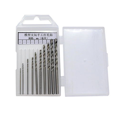Drill bits, straight handle twist drill, hand drill bit, punching and reaming drill bit, beeswax diamond drilling bit box