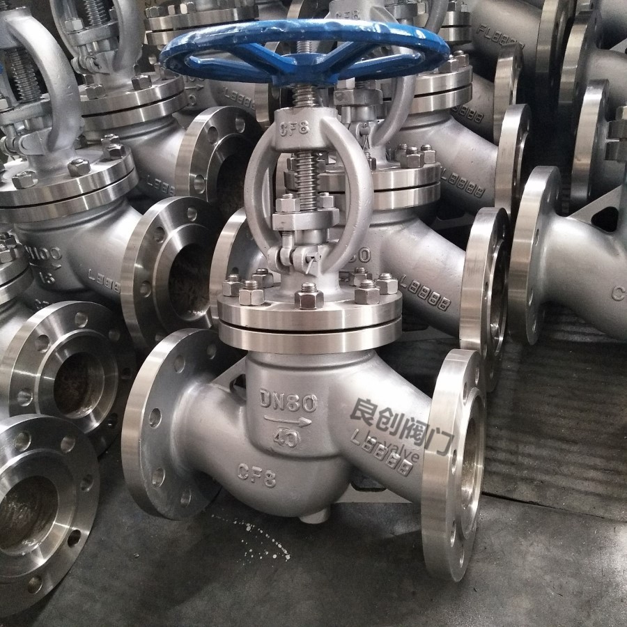 J41W-40P DN80中压截止阀 大体不锈钢法兰截止阀高温