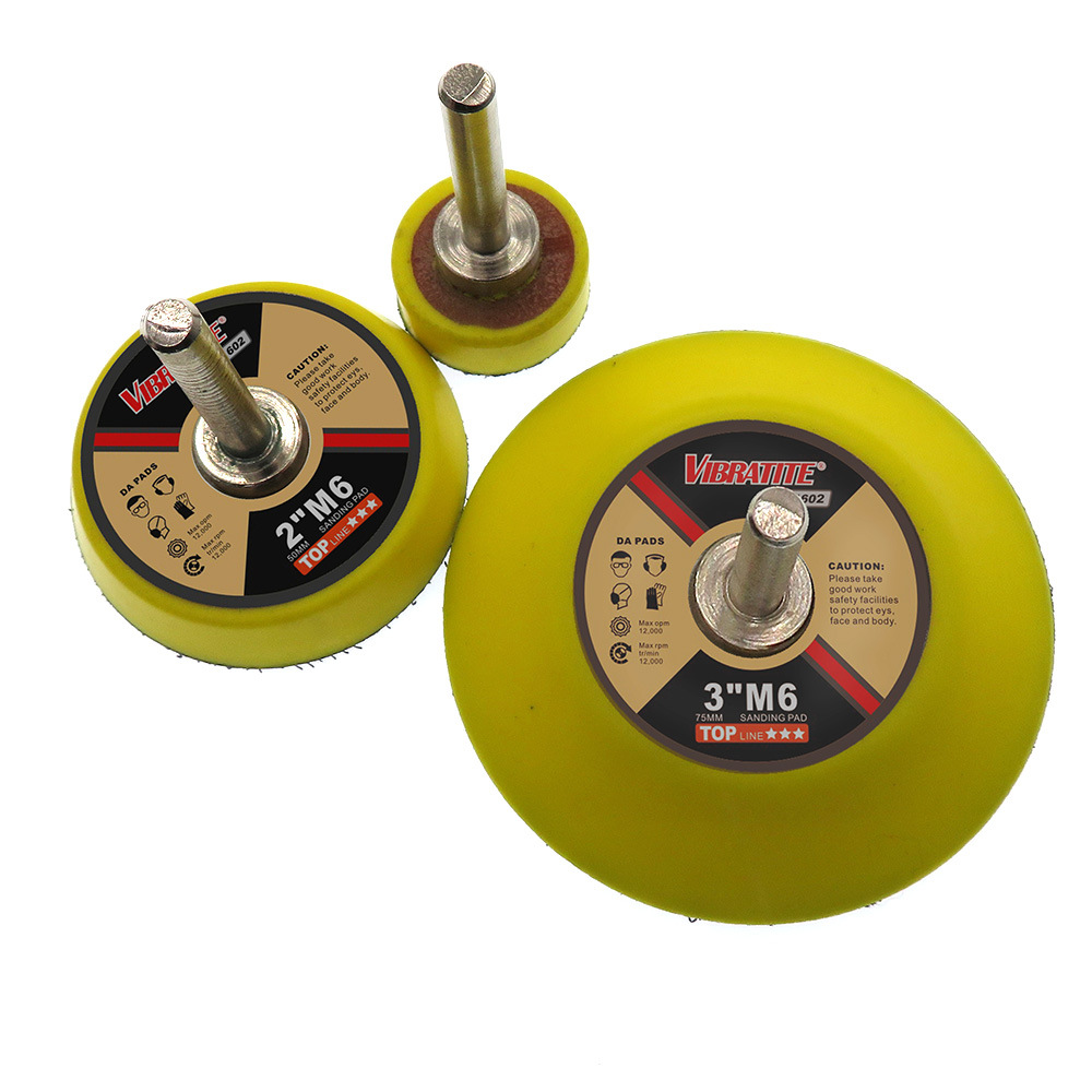 VIBRATITE 1寸/2寸/3寸电动粘扣抛光盘自粘海绵背绒砂纸打磨盘