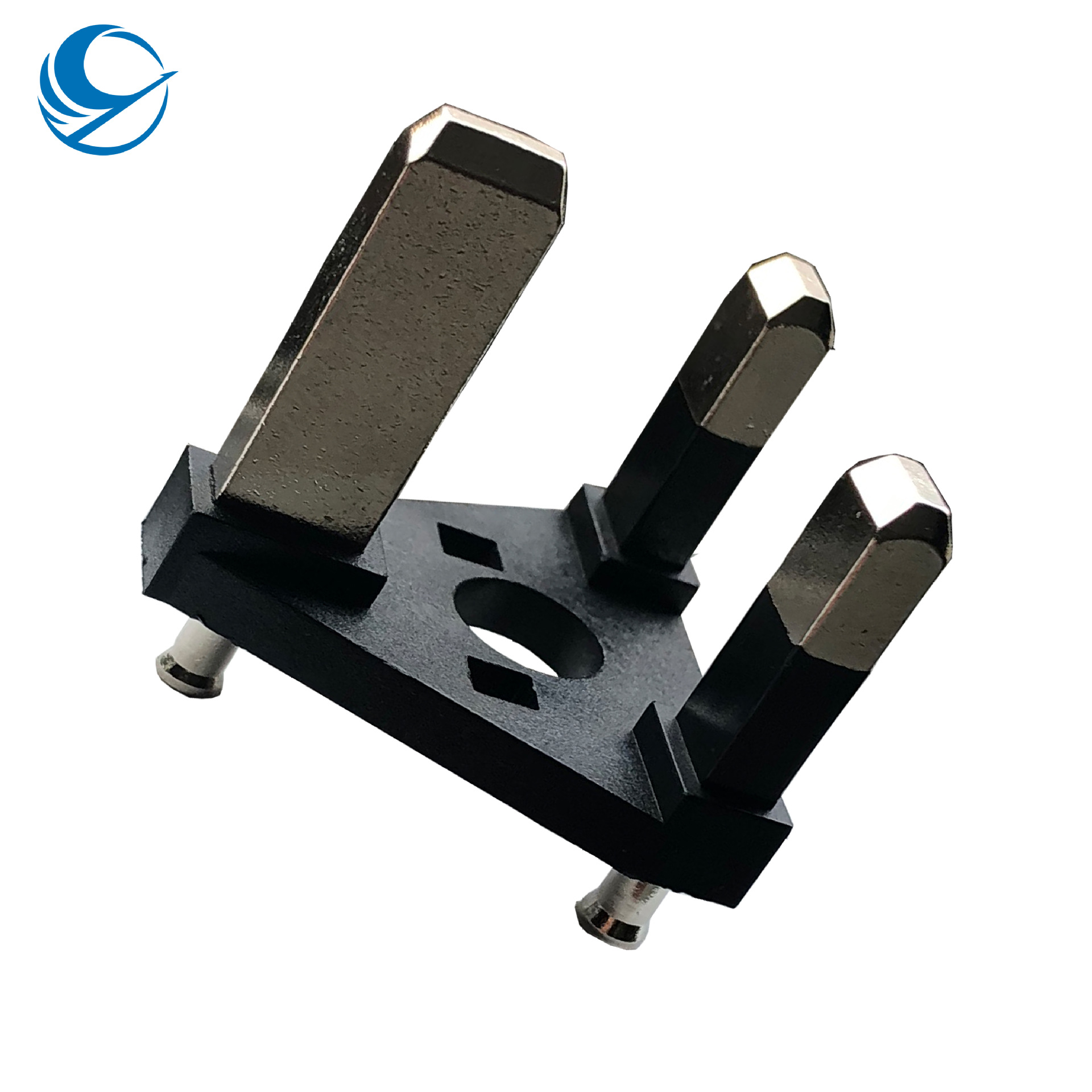 小英式插头铜脚支架@五金件产品定 制@英规BS插头内端子@接插件AC