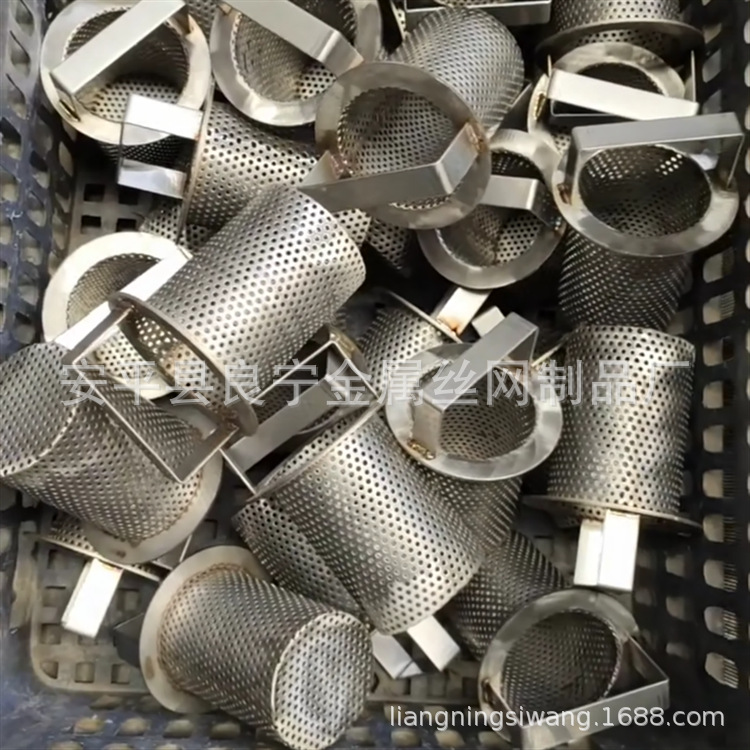 不鏽鋼沖孔網過濾筒 定制沖孔過濾網筒 圓孔過濾網筒