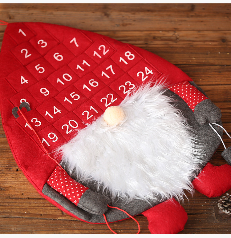 Nuevas Decoraciones Navideñas Calendario De Pared Rudolph Countdown Calendar Calendario De Pared Creativo display picture 8