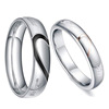 Accessory, jewelry stainless steel heart shaped, ring for beloved suitable for men and women, wholesale