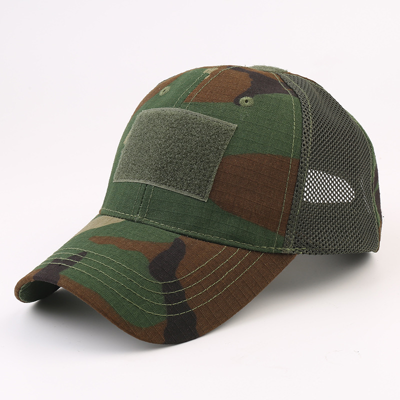 Los aficionados militares al aire libre Python gorra de béisbol de los hombres de camuflaje táctico sombrero deportivo Velcro casquillo enarbolado de una sola pieza de entrega al por mayor