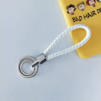 Woven keychain, polyurethane bag, pendant