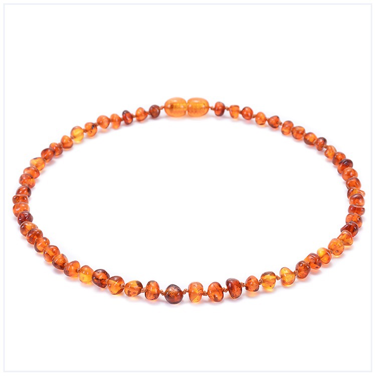 Fashion Geometric Amber Beaded Kid's Necklace display picture 2