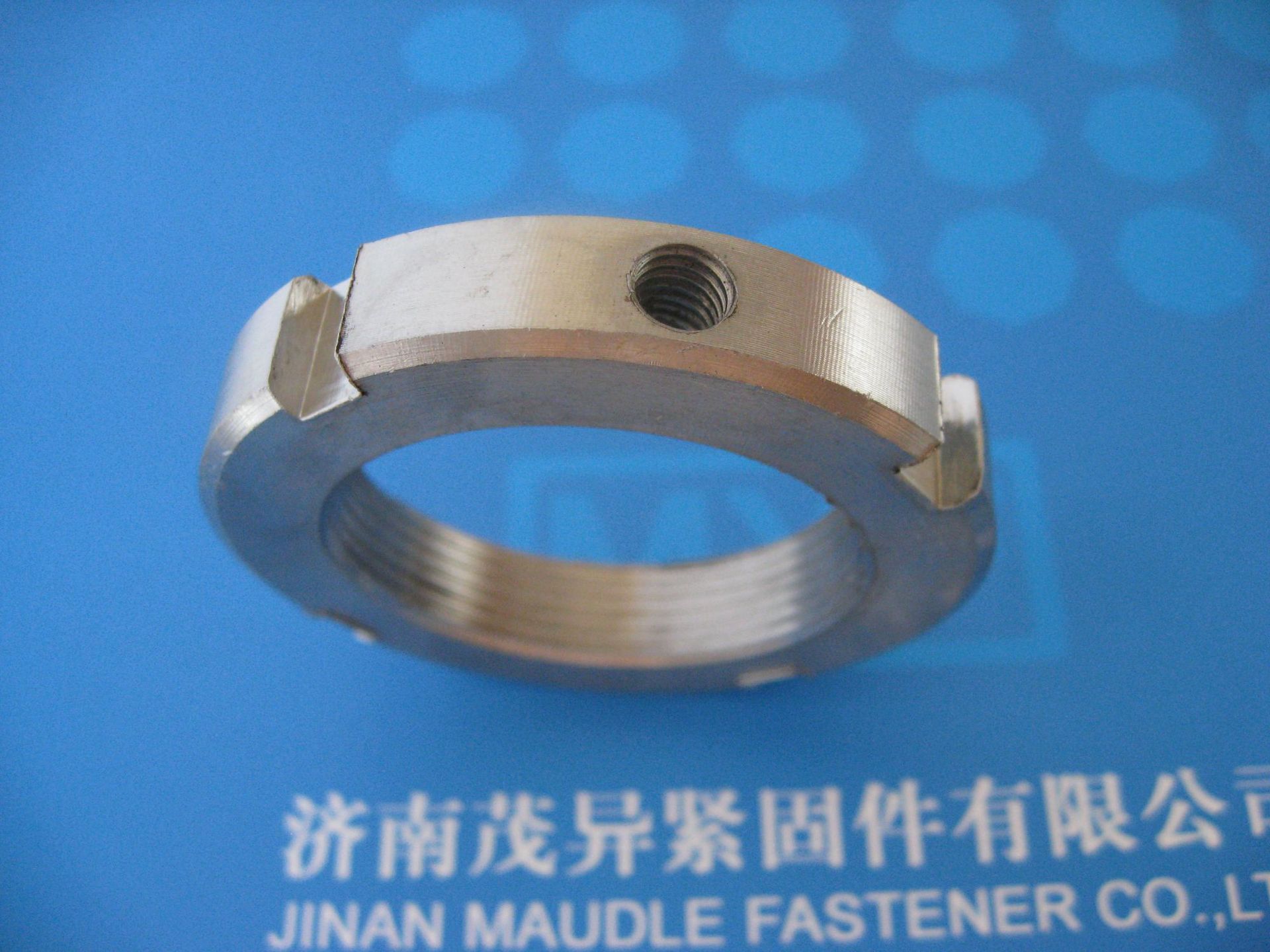 不锈钢侧面带孔圆螺母GB/T816-1988  M40×1.5