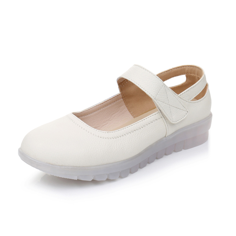 White casual nurse shoes