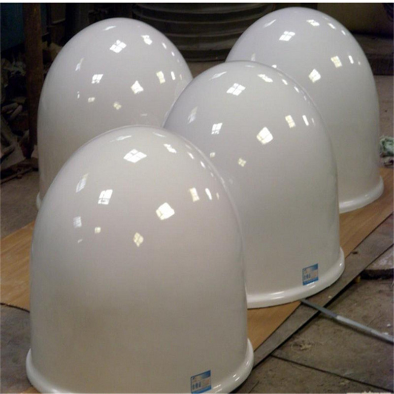 圆形抗UV天线罩吸塑加工 玻璃钢天线外罩型号