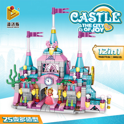 Penrose 633012 princess Magic Joy Castle Play house scene Building blocks Girl Puzzle Assemble Toys