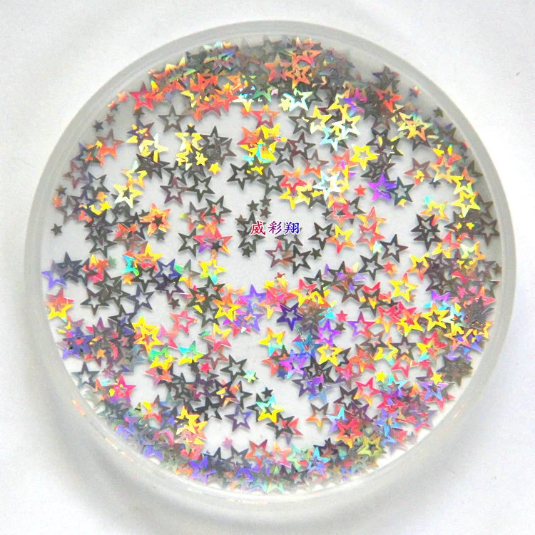 Wholesale of gold onion powder, sequins, hexagonal heart, five-pointed star, irregular-shaped laser colored PET sequins, nail gold powder and glitter powder pic 95