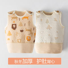 Children's clothing new style colored cotton children's vest autumn and winter girls' cardigan warm baby cotton jacket cotton manufacturers 