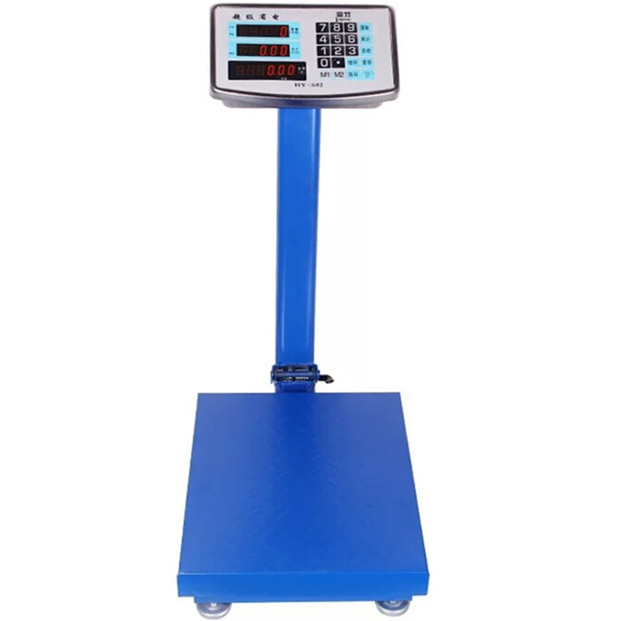 电子秤大红鹰金竹300公斤钢头折叠电子秤批发