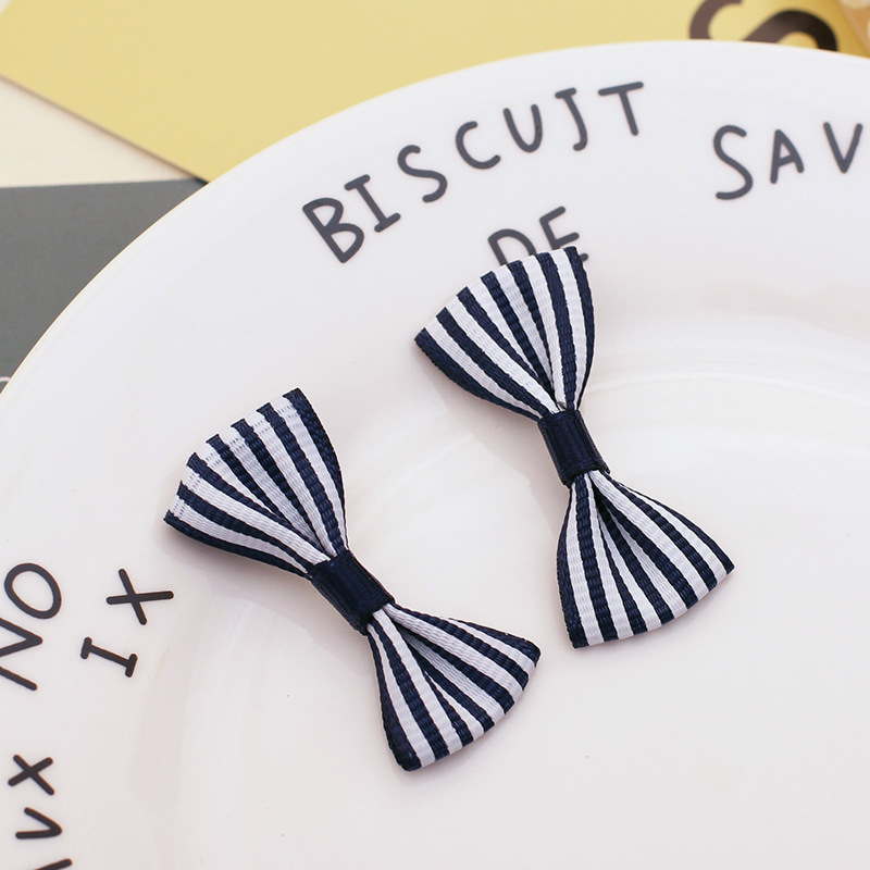 罗纹条纹小领结1