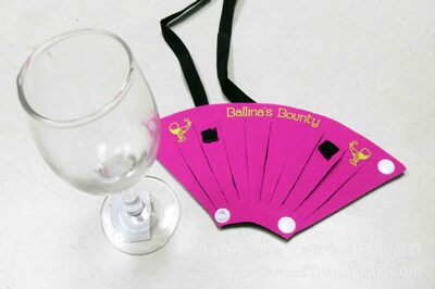 goods in stock Multicolor Conjoined Lanyard red wine Cup cover smart cover fold Goblet neutral Solid logo Gift sets