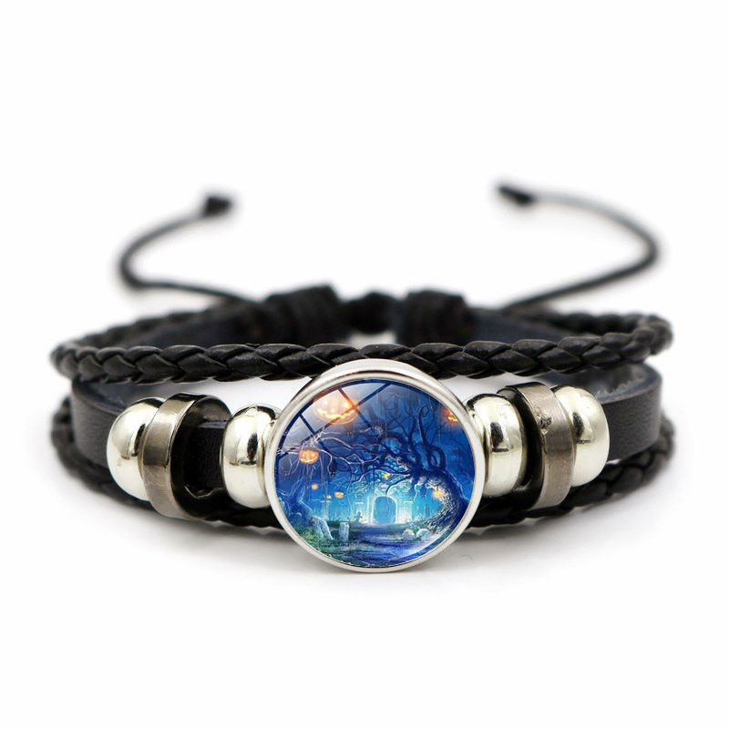 Nei Accessoiren Halloween Dämon Kürbis Zäit Edelsteng Moud Kreativ Geflochtene Perlenarmband Accessoiren_voghion.com