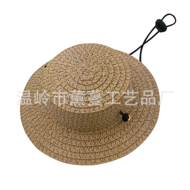 厂家直销宠物用品草编迷你庞物狗草帽猫咪装饰品玩具帽|ms