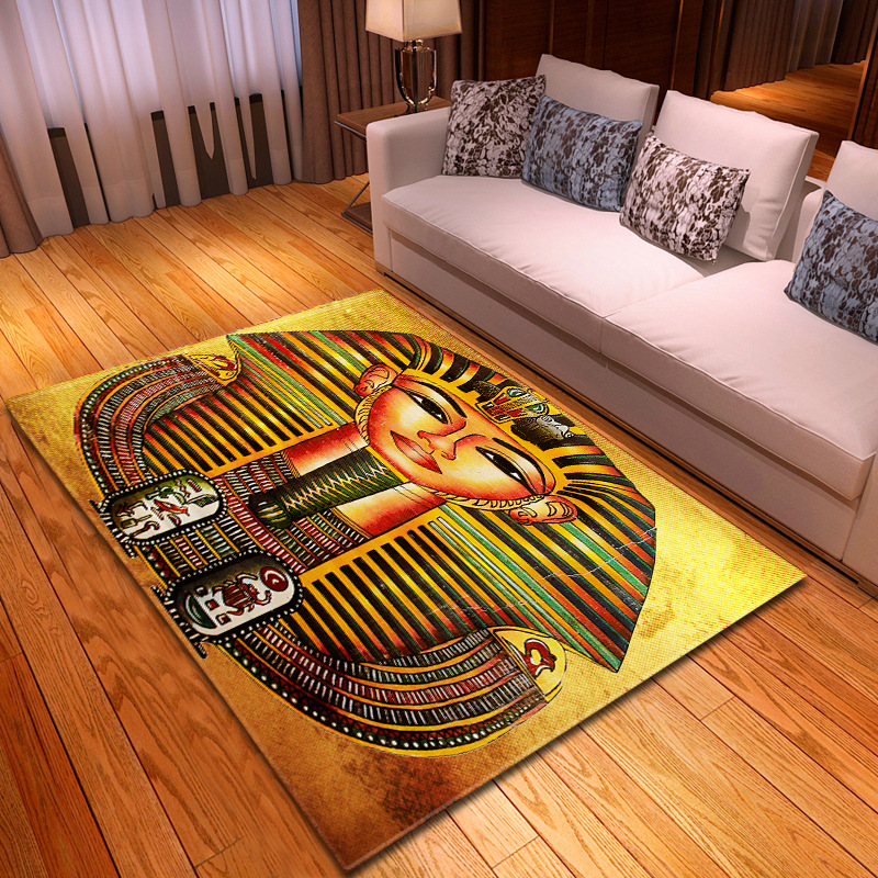 古埃及客厅地毯卧室餐厅地垫ebay亚马逊货源一件代发图案尺寸