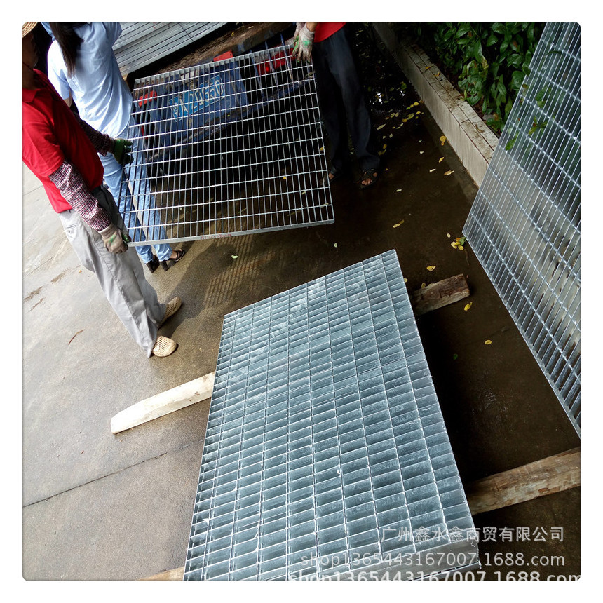 镀锌钢格板沟盖|  板沟盖|格栅板沟盖|钢格板厂家 可来图定做