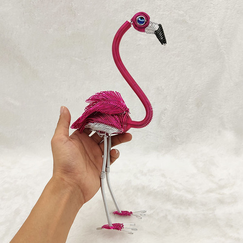 [Flamingo] Handmade aluminum wire aluminum wire diy crafts new and unique creative products wrought iron ornaments