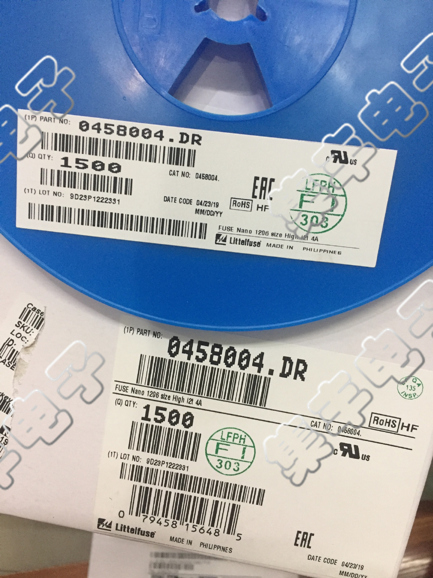 0458004.DR 丝印:4 1206 75V 4A 力特 快断 贴片保险丝 欢迎咨询