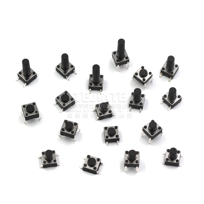 Tegat|6*6*6MM tact switch vertical 4-pin micro switch 6X6X6 key switch