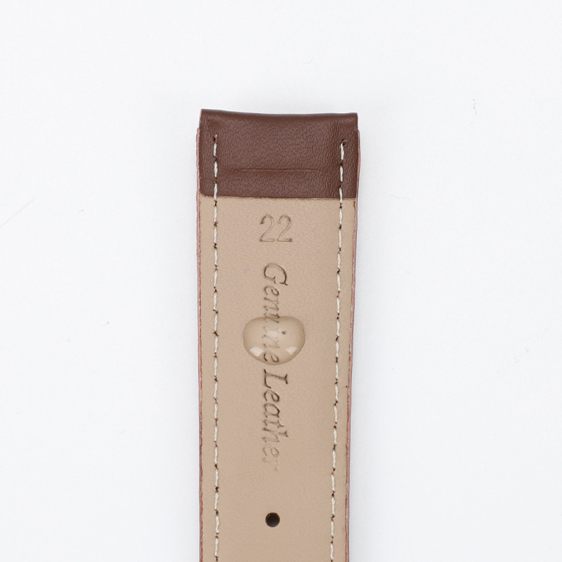 Fábrica al por mayor correa de reloj correa de cuero genuino piel de vaca color liso suave impermeable accesorios de reloj a prueba de sudor