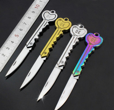 现货户外工具EDC多功能折叠刀随身便携迷你OK钥匙刀创意礼品小刀|ms
