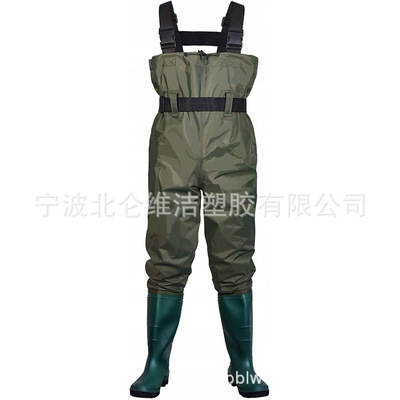 420D下水褲防水服透氣耐磨加厚釣魚褲水叉褲可定制下水衣廠家直銷