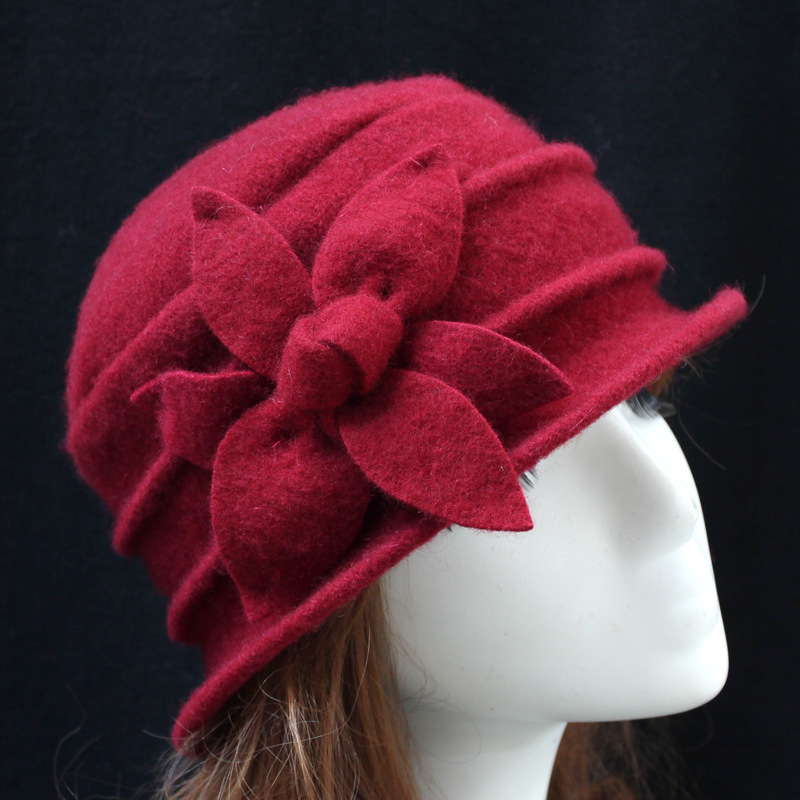 Fedora Hat Hats Type Holiday Occasion Women's Simple Style Solid Color Flat Eaves Fedora Hat