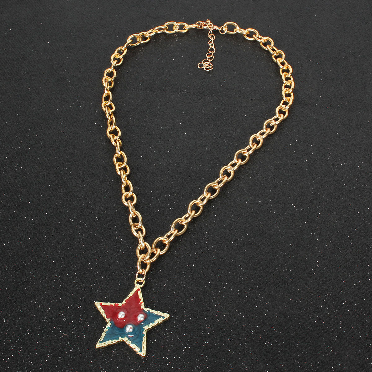 Necklace Set Simple Personality Five-pointed Star Earrings display picture 7