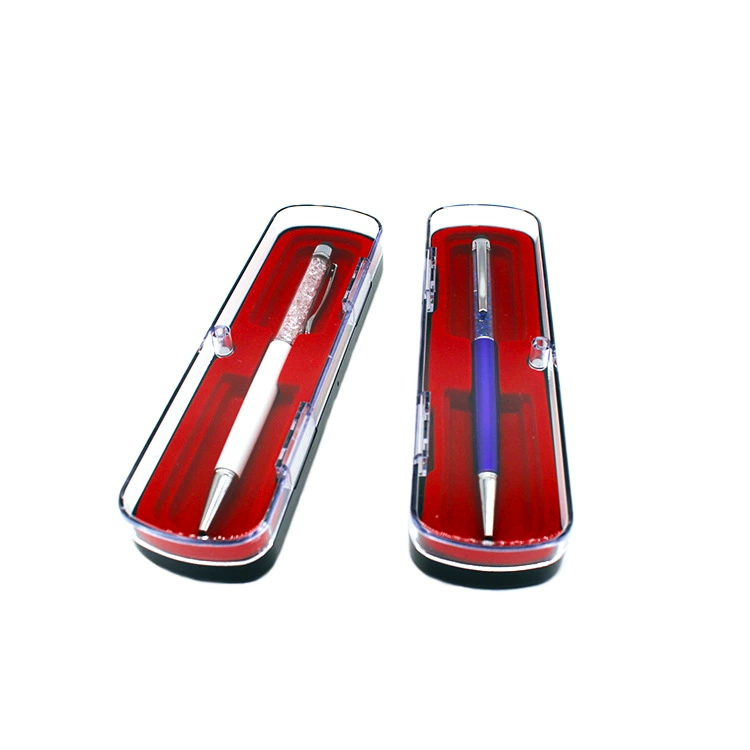 Magnetic transparent pencil case, plastic gift box, gift pen, new collection