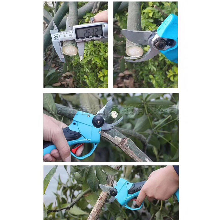 贵州苹果树电剪刀剪树枝 无线便携式园林剪刀 果园树枝修剪工具