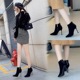 663-1 in Europe and America to restore ancient ways female fashion party contracted fine with high heels and sexy nightclub show thin pointed suede short boots