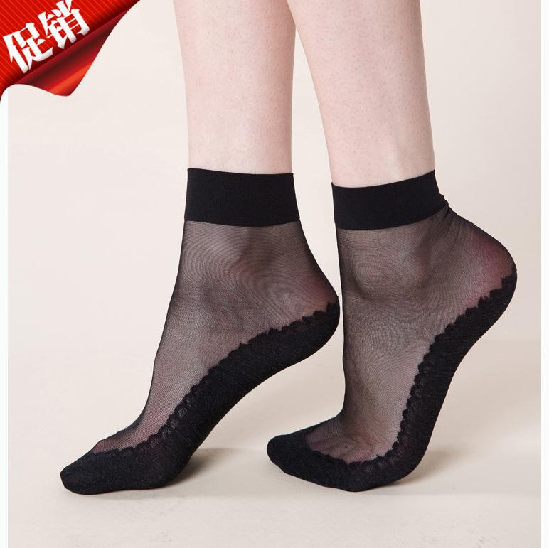 曼姿32001 丝袜短 女 脚底加棉吸湿防滑短丝袜批发