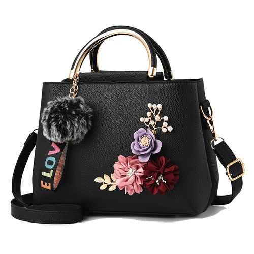 Women's bag new style  fashion ladies flower shoulder crossbody bag European and American trend handbag foreign trade agency