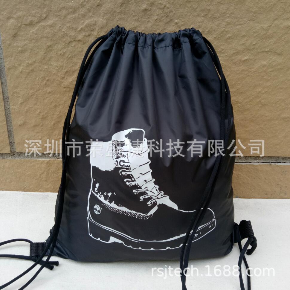 自营工厂定制涤塔夫束口袋鞋袋