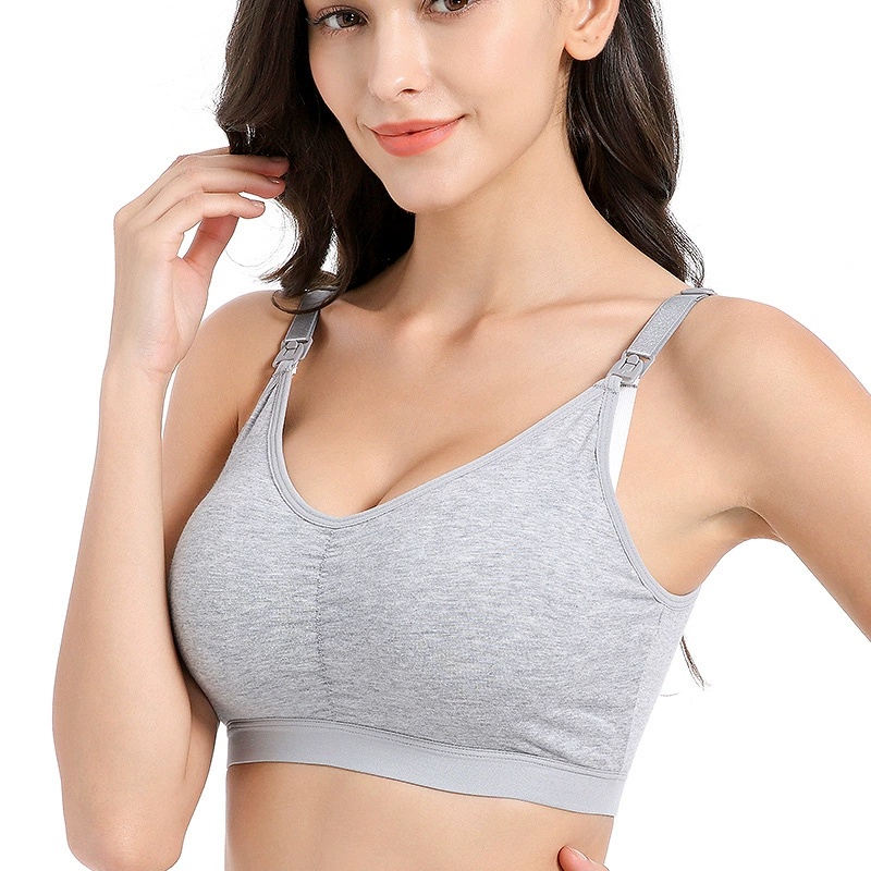 Comfortable thin breathable underwear for pregnant, bra for breastfeeding, front lock