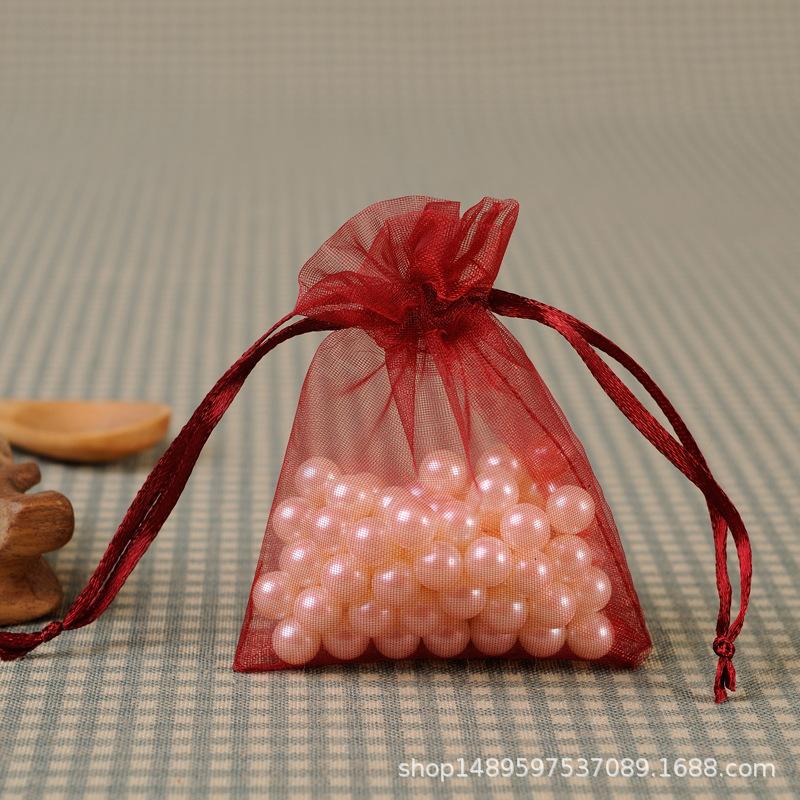 Бордовый красный; 5*7 cm (один размер цвета 100 шт в одной упаковке)