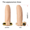 Penis sleeve transparent crystal wolf tooth set simulation and thickened men's adult erotic supplies factories wholesale